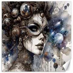 Woman In Space Canvas 12  X 12  by CKArtCreations