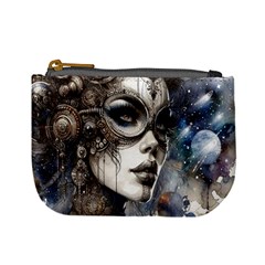 Woman In Space Mini Coin Purse by CKArtCreations