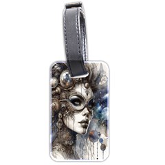 Woman In Space Luggage Tag (two Sides) by CKArtCreations