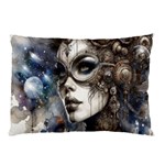 Woman in Space Pillow Case (Two Sides) Back