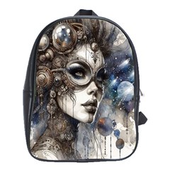 Woman In Space School Bag (xl) by CKArtCreations