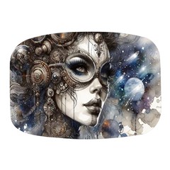 Woman In Space Mini Square Pill Box by CKArtCreations