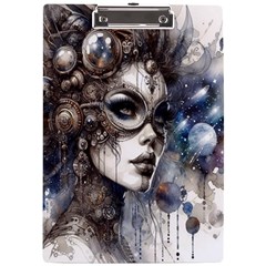 Woman In Space A4 Acrylic Clipboard by CKArtCreations