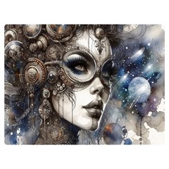 Woman In Space Two Sides Premium Plush Fleece Blanket (baby Size) by CKArtCreations