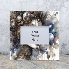 Woman In Space White Box Photo Frame 4  X 6  by CKArtCreations