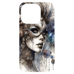 Woman In Space Iphone 14 Pro Black Uv Print Case by CKArtCreations