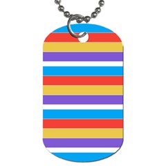 Stripes Pattern Design Lines Dog Tag (one Side)