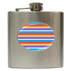 Stripes Pattern Design Lines Hip Flask (6 Oz)