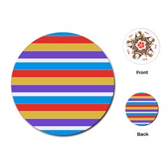 Stripes Pattern Design Lines Playing Cards Single Design (round)