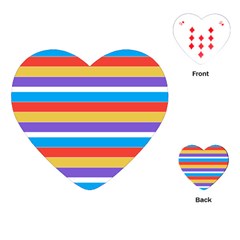 Stripes Pattern Design Lines Playing Cards Single Design (heart)