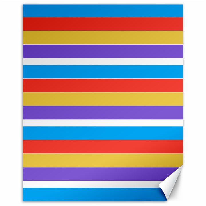 Stripes Pattern Design Lines Canvas 11  x 14 