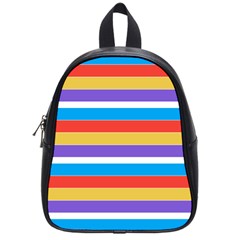 Stripes Pattern Design Lines School Bag (small)