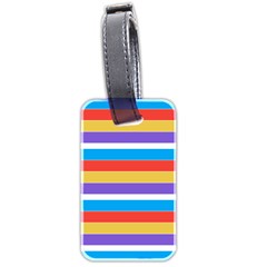 Stripes Pattern Design Lines Luggage Tag (two Sides)