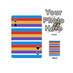 Stripes Pattern Design Lines Playing Cards 54 Designs (mini)