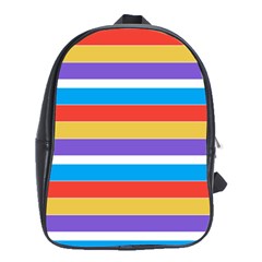 Stripes Pattern Design Lines School Bag (xl)