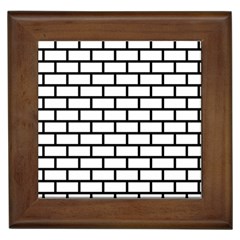 Bricks Wall Pattern Seamless Framed Tile