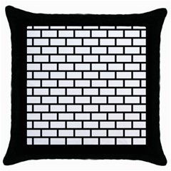 Bricks Wall Pattern Seamless Throw Pillow Case (black)