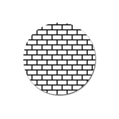 Bricks Wall Pattern Seamless Magnet 3  (round) by Maspions