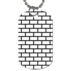 Bricks Wall Pattern Seamless Dog Tag (two Sides)