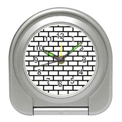 Bricks Wall Pattern Seamless Travel Alarm Clock