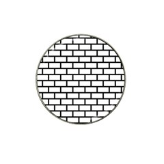 Bricks Wall Pattern Seamless Hat Clip Ball Marker (10 Pack)