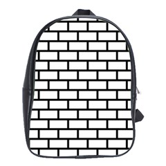 Bricks Wall Pattern Seamless School Bag (large)