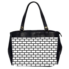 Bricks Wall Pattern Seamless Oversize Office Handbag (2 Sides) by Maspions