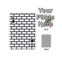 Bricks Wall Pattern Seamless Playing Cards 54 Designs (mini)