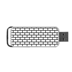 Bricks Wall Pattern Seamless Portable Usb Flash (one Side)