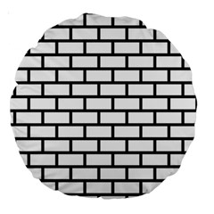 Bricks Wall Pattern Seamless Large 18  Premium Round Cushions