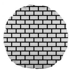 Bricks Wall Pattern Seamless Large 18  Premium Flano Round Cushions