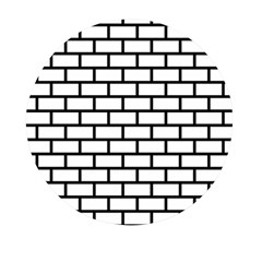 Bricks Wall Pattern Seamless Mini Round Pill Box