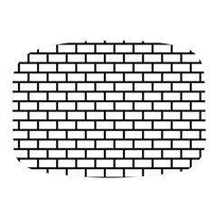 Bricks Wall Pattern Seamless Mini Square Pill Box