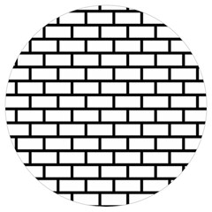 Bricks Wall Pattern Seamless Round Trivet