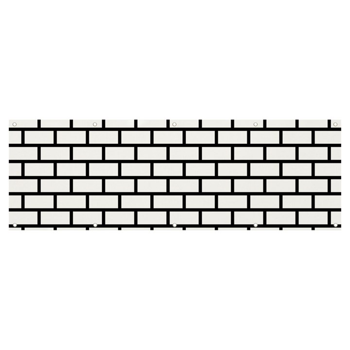 Bricks Wall Pattern Seamless Banner and Sign 12  x 4 