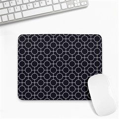 Geometric Pattern Design White Small Mousepad