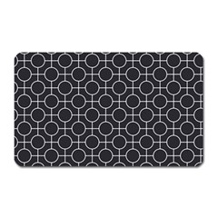 Geometric Pattern Design White Magnet (rectangular)