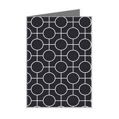 Geometric Pattern Design White Mini Greeting Card