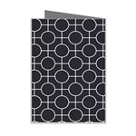 Geometric Pattern Design White Mini Greeting Card Right