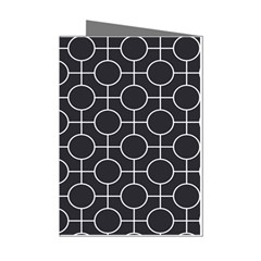 Geometric Pattern Design White Mini Greeting Cards (pkg Of 8)