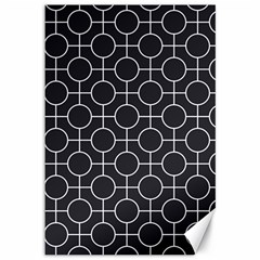 Geometric Pattern Design White Canvas 12  X 18 