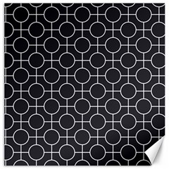 Geometric Pattern Design White Canvas 16  X 16  by Maspions