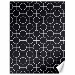 Geometric Pattern Design White Canvas 18  X 24 