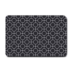 Geometric Pattern Design White Small Doormat