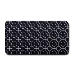 Geometric Pattern Design White Medium Bar Mat