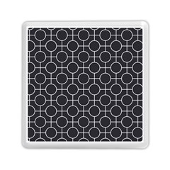 Geometric Pattern Design White Memory Card Reader (square)