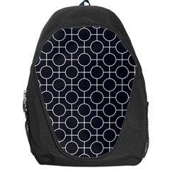 Geometric Pattern Design White Backpack Bag