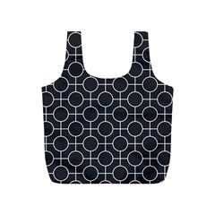 Geometric Pattern Design White Full Print Recycle Bag (s)