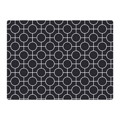 Geometric Pattern Design White Two Sides Premium Plush Fleece Blanket (mini)