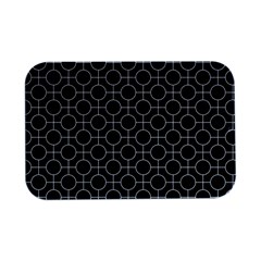 Geometric Pattern Design White Open Lid Metal Box (silver)   by Maspions